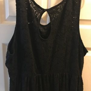 Maurice’s black lace dress with keyhole
